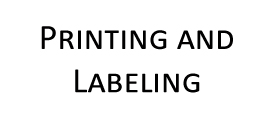 Printing and Labeling